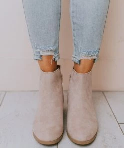 Booties Sophia Side Cut Out Bootie Birch