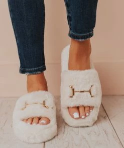 Sandal Cari One Band Slipper Beige Shoes