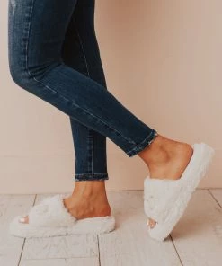 Sandal Cari One Band Slipper Beige Shoes