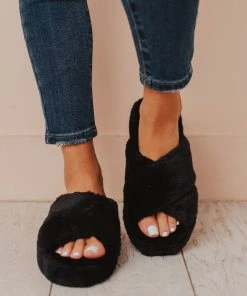 Sandal Cari X Band Slippers Black