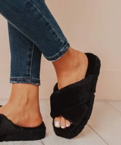 Sandal Cari X Band Slippers Black