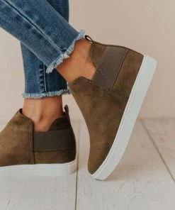 Shoes Diana Wedge Sneakers Olive