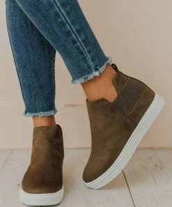Shoes Diana Wedge Sneakers Olive