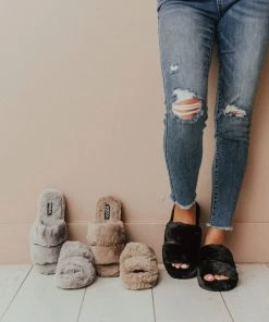 Double Strap Sandals Black