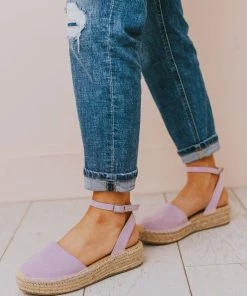 Vendor-unknown Fiesta Espadrille Flats Lavender Shoes