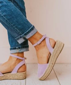 Vendor-unknown Fiesta Espadrille Flats Lavender Shoes