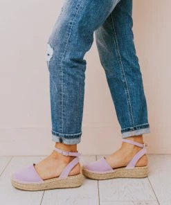 Vendor-unknown Fiesta Espadrille Flats Lavender Shoes