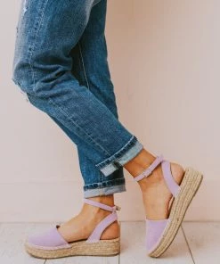 Vendor-unknown Fiesta Espadrille Flats Lavender Shoes