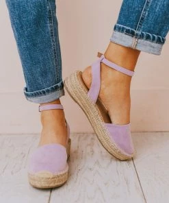 Vendor-unknown Fiesta Espadrille Flats Lavender Shoes