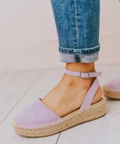 Vendor-unknown Fiesta Espadrille Flats Lavender Shoes