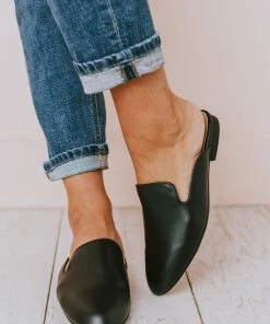 Vendor-unknown Miles Slip On Flats Black Shoes