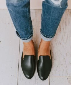 Vendor-unknown Miles Slip On Flats Black Shoes