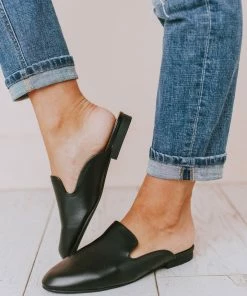 Vendor-unknown Miles Slip On Flats Black Shoes