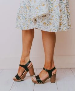 Fortune Dynamic Coralie Buckled Heels Black