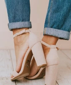 Sandals Lucille Ankle Strap Heel Nude