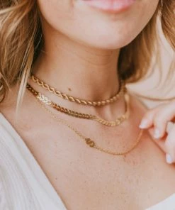 Mia Accessories Alphabet Necklace A-W