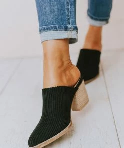 Beast Shoes Angela Corduroy Slip On Booties Black