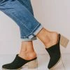 Beast Shoes Angela Corduroy Slip On Booties Black