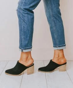 Beast Shoes Angela Corduroy Slip On Booties Black