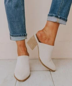 Beast Angela Corduroy Slip On Booties Nude Shoes