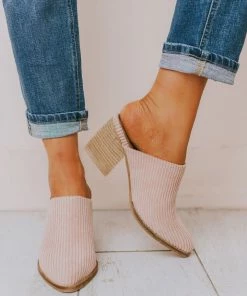 Beast Shoes Angela Corduroy Slip On Bootie Blush