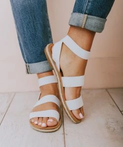 Bellamy Stretch Sandals White Shoes