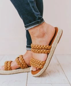 Bellerose Braided Sandals Tan