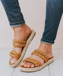 Bellerose Braided Sandals Tan