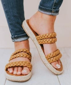 Bellerose Braided Sandals Tan