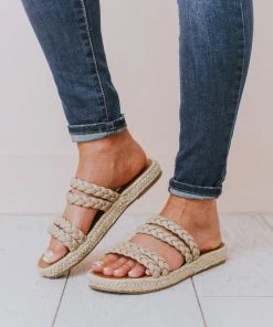 Bellerose Braided Sandals Taupe