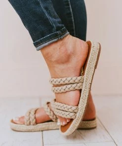 Bellerose Braided Sandals Taupe