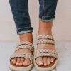 Bellerose Braided Sandals Taupe