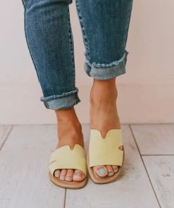 Bowie Slip On Sandals Yellow