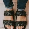 Cleo Two Braided Sandal Black Shoes