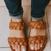 Cleo Two Braided Sandal Camel Shoes