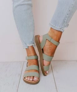 Fortune Dynamic Clover Buckled Sandals Sage