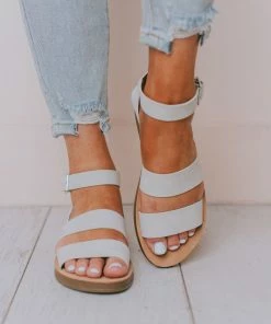 Fortune Dynamic Shoes Clover Buckled Sandals Stone