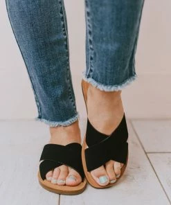 Shoes Corben Criss Cross Sandals Black