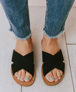 Shoes Corben Criss Cross Sandals Black