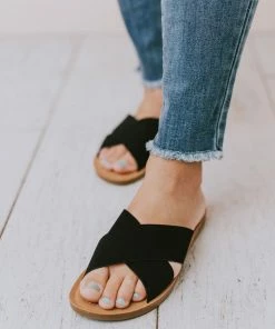 Shoes Corben Criss Cross Sandals Black