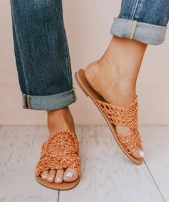 Shoes Crochet Sandals Coral