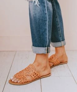 Shoes Crochet Sandals Coral