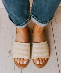 Harper Sling Back Sandal Beige Shoes