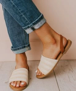 Harper Sling Back Sandal Beige Shoes