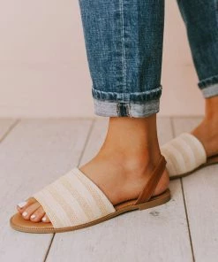 Harper Sling Back Sandal Beige Shoes