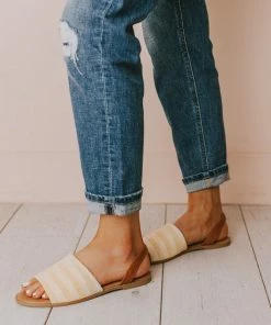 Harper Sling Back Sandal Beige Shoes