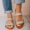 Eleora Braided Sandals Blush Shoes