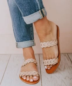 Eleora Braided Sandals Blush Shoes