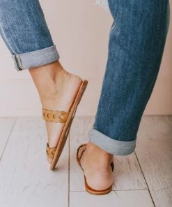 Eleora Braided Sandals Camel Shoes