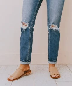 Elio Slip On Sandals Blush